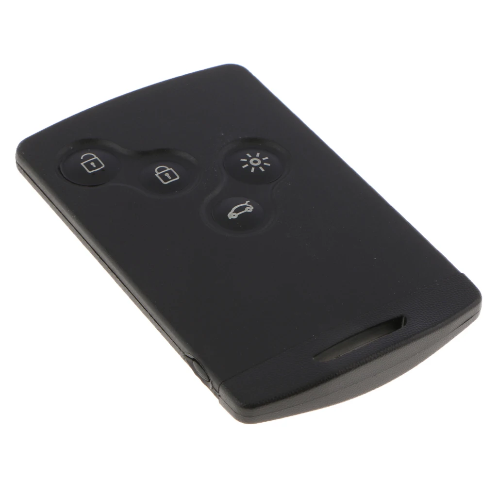 

4 Button Car Remote Control Key +Insert Small Key Uncut Blade Smart Card with