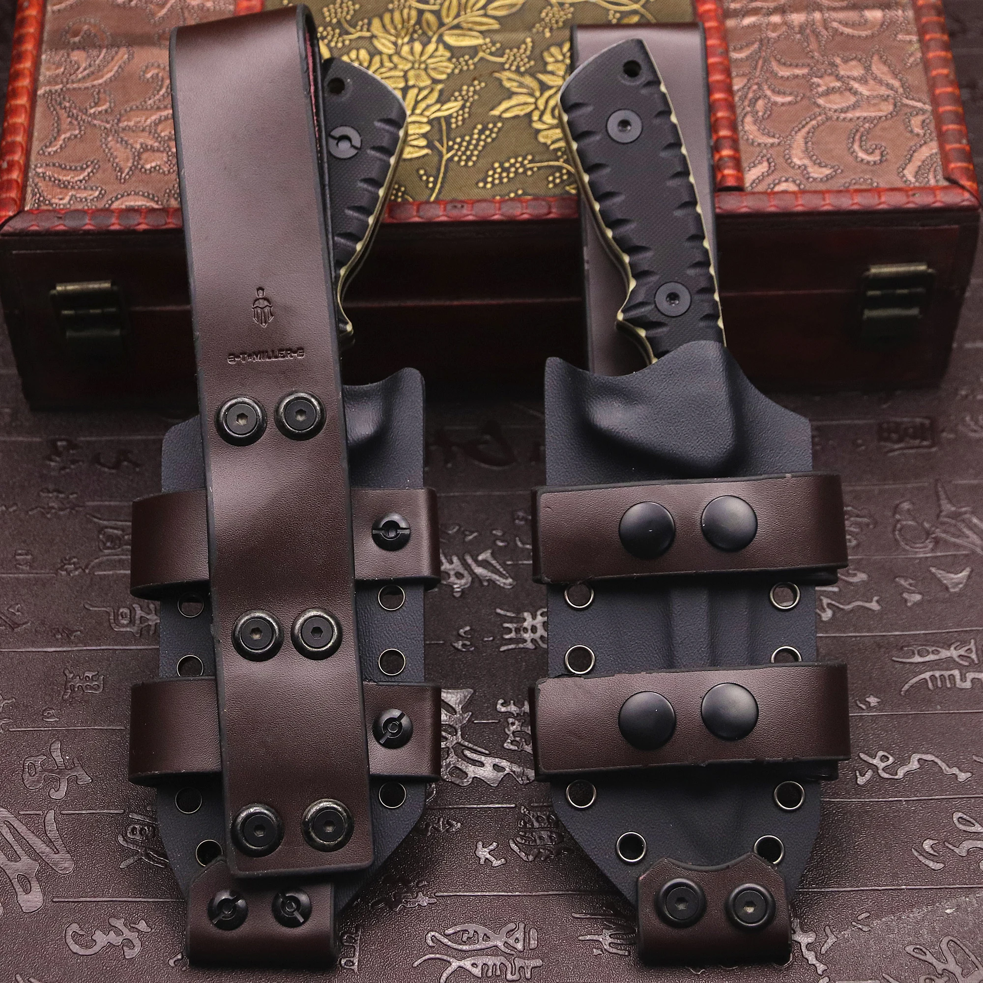 M-L (U.S.A) DC53 Stone Wash All Tang One Уличный нож для выживания в джунглях кемпинга EDC охотничий