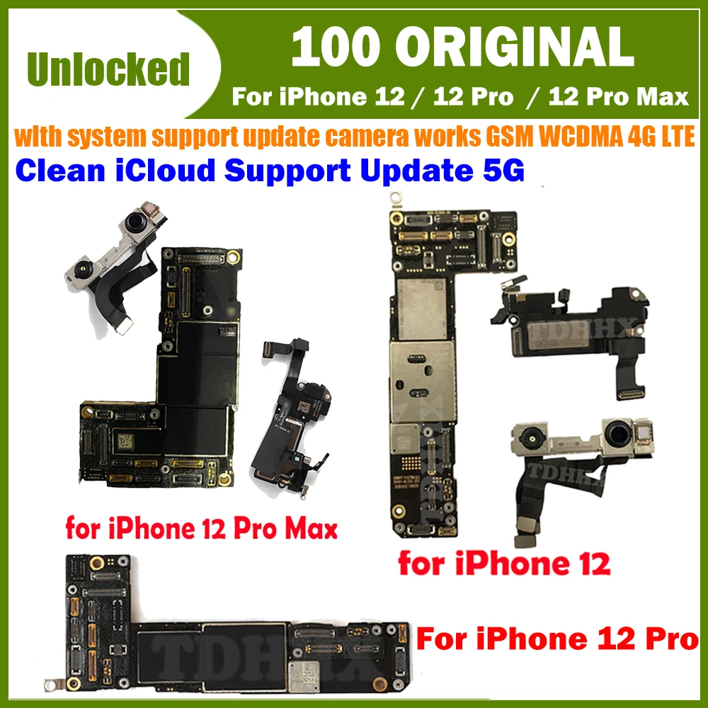 Бесплатная доставка Материнская плата Clean iCloud для iPhone 12 Pro Max 12Pro Полная работа
