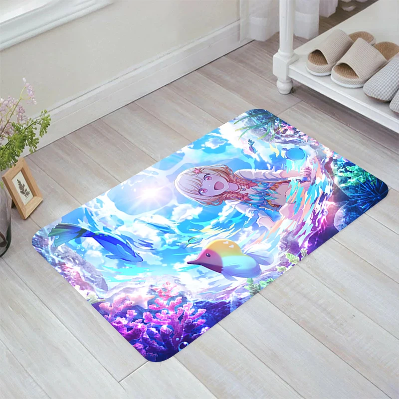 Напольный коврик P-Project Sekai PJSK аниме коврики для комнат входной двери кухонный
