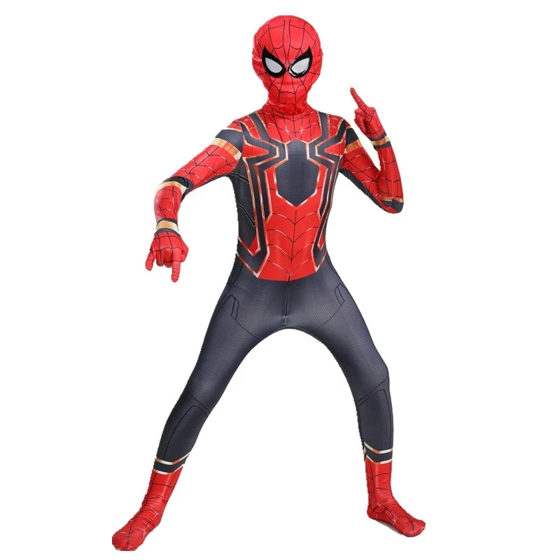 New Miles Morales Far From Home Cosplay Costume Zentai Spiderman Costume Superhero Bodysuit Spandex Suit for Kids Custom Made images - 6