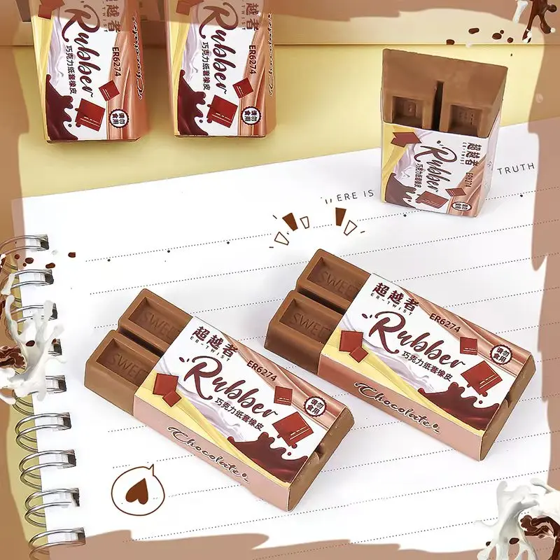 

Новые школьные товары, Снова в школу, экипировка, канцелярские принадлежности, милые принадлежности, резиновые ластики для шоколада