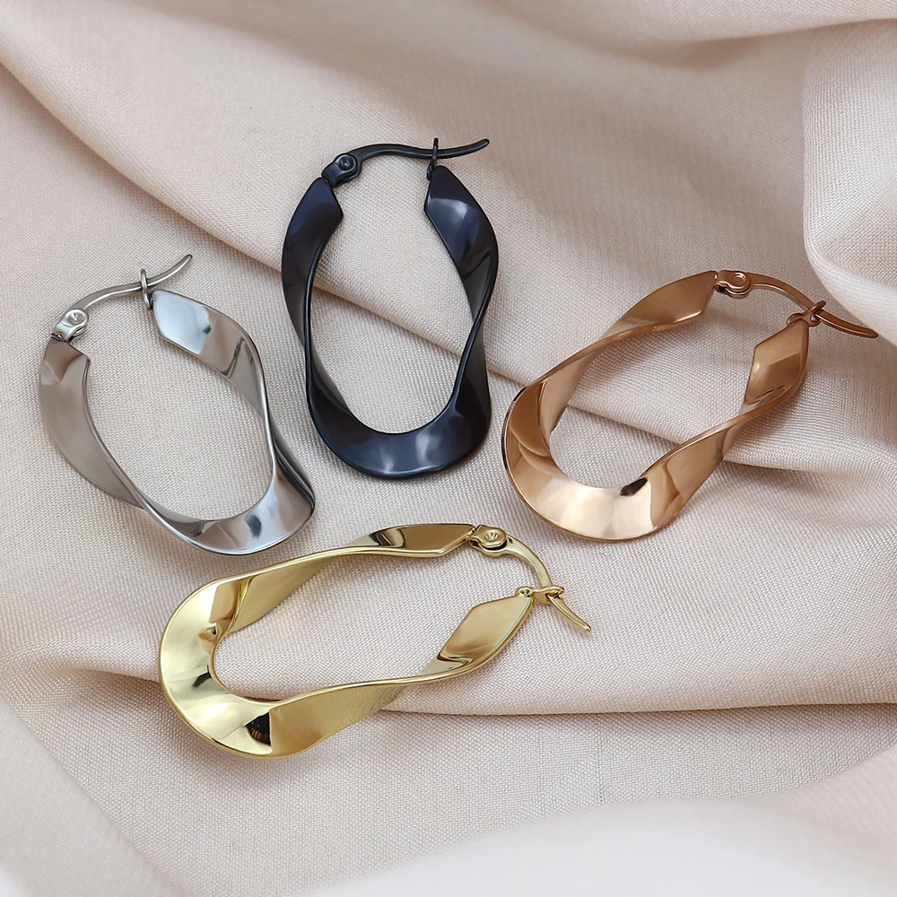 Серьги из нержавеющей стали Европейская и американская мода индивидуальное