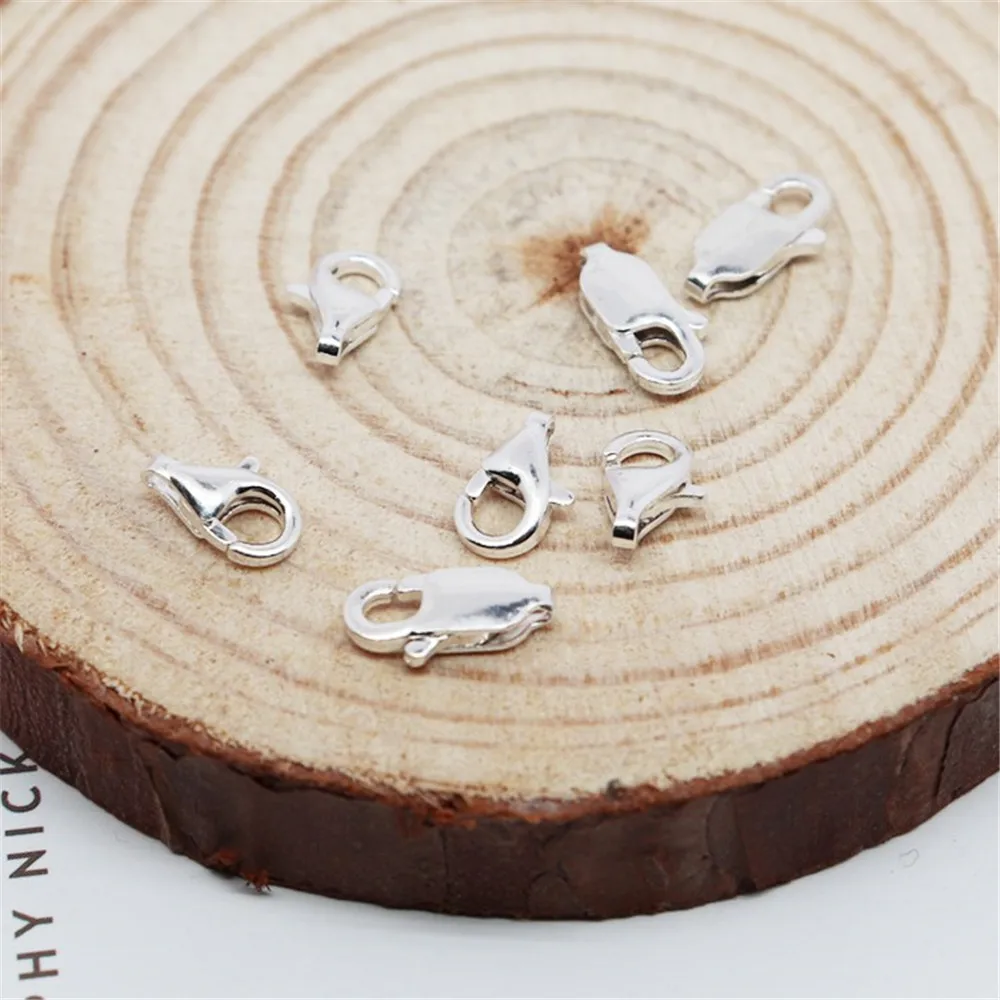 

S925 sterling silver Lobster clasp DIY hand bracelet Finishing link clasp necklace clasp accessory
