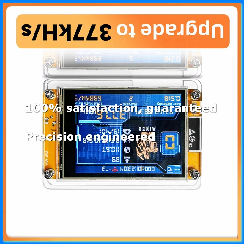 Фото Крипто-майнер NMMiner NerdMiner V2 с хешрейтом 377KH/S, ESP32, 2,8-дюймовым смарт-дисплеем для соло-лотереи BTC, ESP32-2432S028R-A07G №1