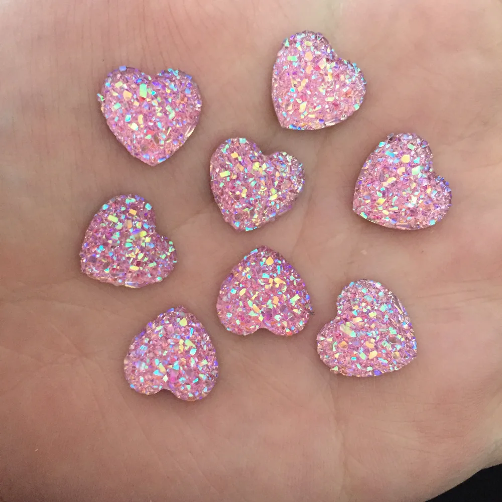 200 шт. AB Смола 12 мм Bling Sweet Heart Flatback узоры из страз DIY Свадебные драгоценные камни |