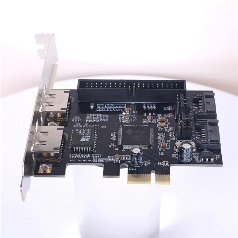 1 шт. SATA IDE PCI E Карта адаптера PCI E к SATA 2.0 + IDE ESATA X2 Комбинированный адаптер-конвертер RAID-контроллер-N35R (art.: 3920cee2d7a13) - 3920cee2d7a13
