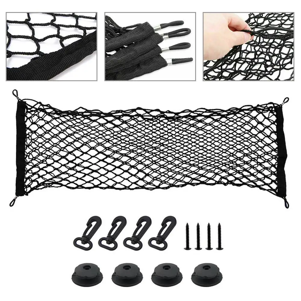 

Car Trunk Net Elastic Luggage Net Cargo Organizer Storage Nylon Rubber Mesh Nets Stretchable Car Interior Mesh Network Pocket