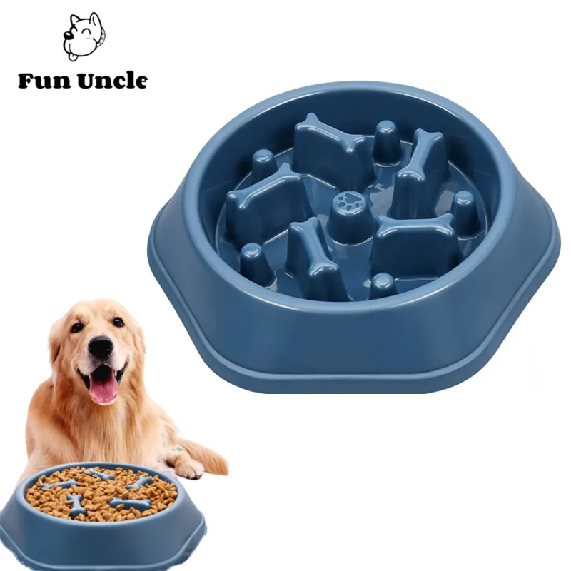 

Slow Feeder Dog Bowls Anti-Chocking Slower Feeding Puzzle Bowl, Bloat Stop Pet Food Utensils Dishes Non-Slide Lick Treat Bowl