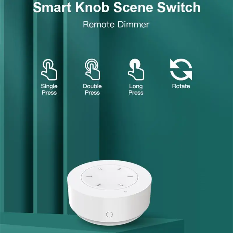 

Tuya ZigBee Smart Knob Switch Wireless Scene Switch Button Remote Dimmer Battery Powered Automation Scenario Smart Life APP