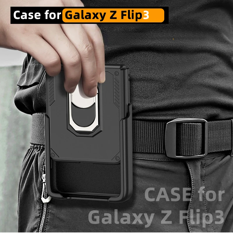

Подходит для Samsung Galaxy Z Flip 3, чехол для телефона, армированный F7110 складной защитный чехол, креативный чехол для телефона
