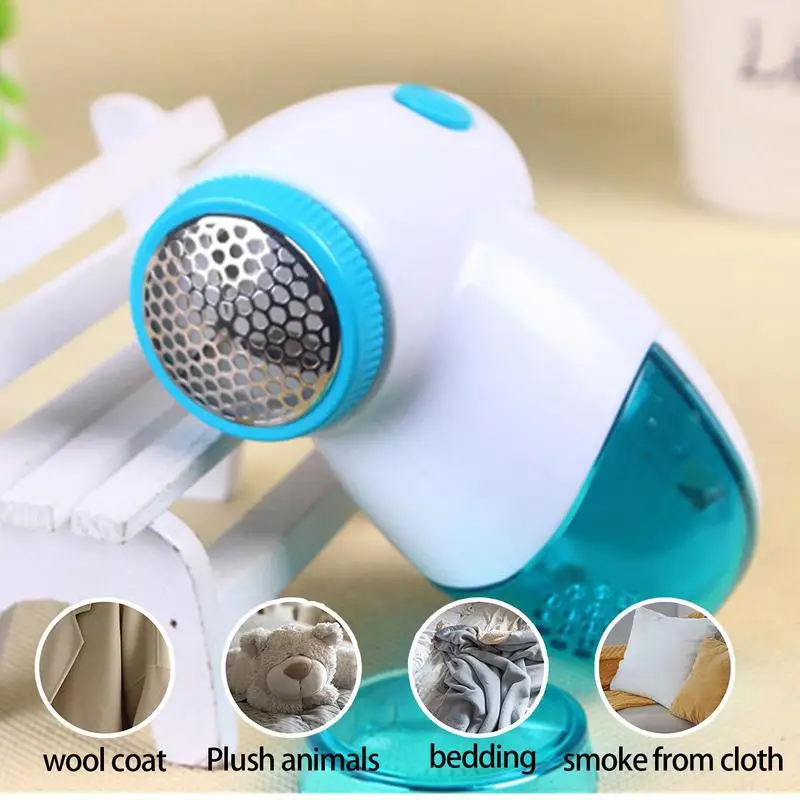 

Battery Powered Fabric Shaver And Lint Remover With Dual Protection Portable Sweater Shaver Pilling Fuzz Remover Energy-Saving