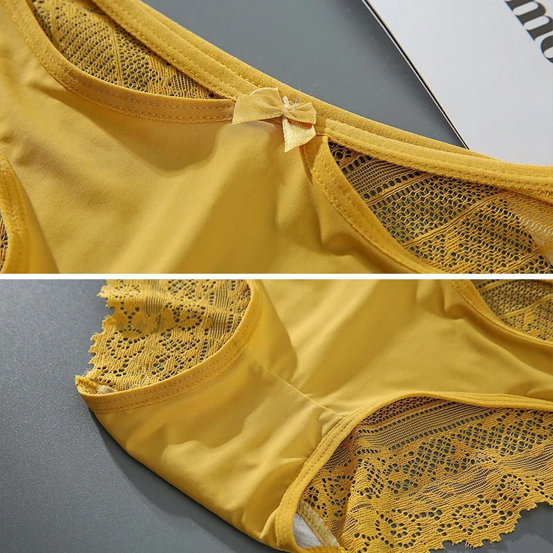 Трусы женские 3 шт./компл. однотонные дышащие удобные пикантные трусики - купить