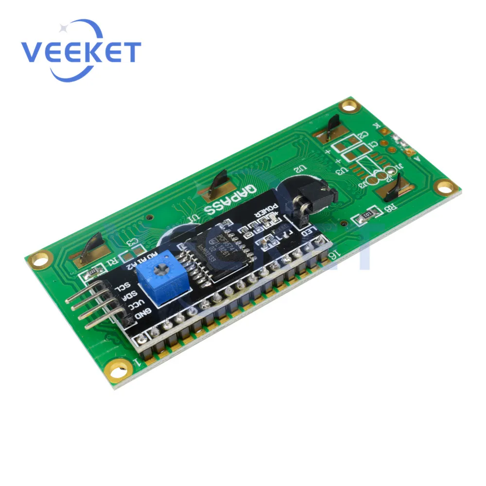 LCD1602 1602 LCD Module IIC I2C TWI SPI Serial Interface 5V Blue/ Yellow Screen 16X2 Character Display for Arduino |