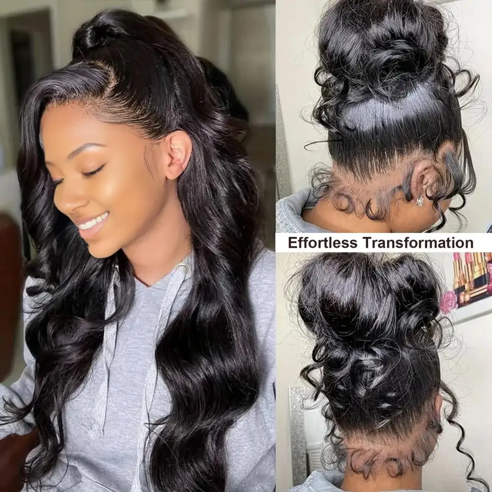 Женский длинный волнистый парик из шелковистого высокотемпературного волокна