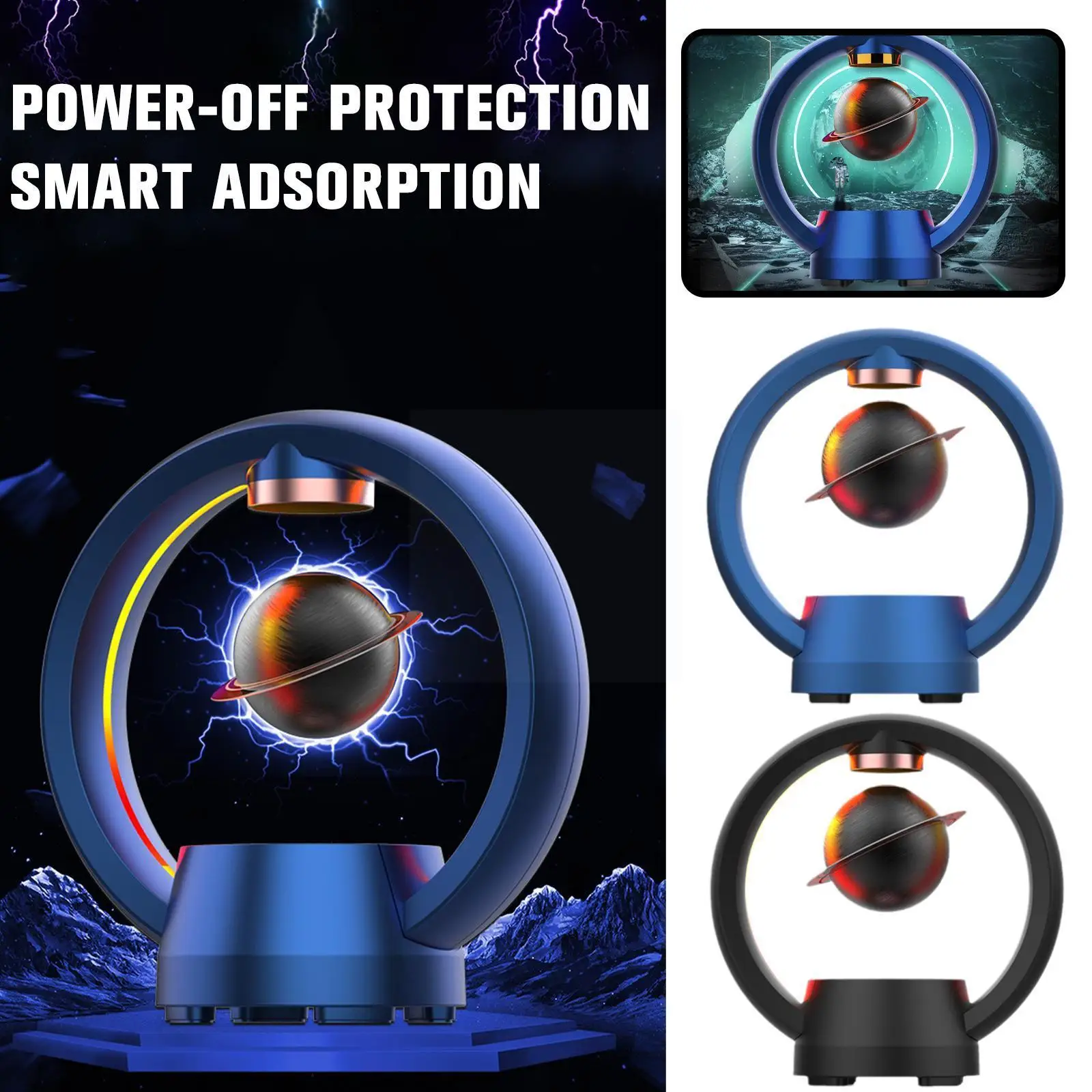 

Magnetic Levitation Bluetooth Speaker Spacecraft Globe Auto Floating Magnet Smart Phone Speaker Subwoofer Wireless Connect F3V0