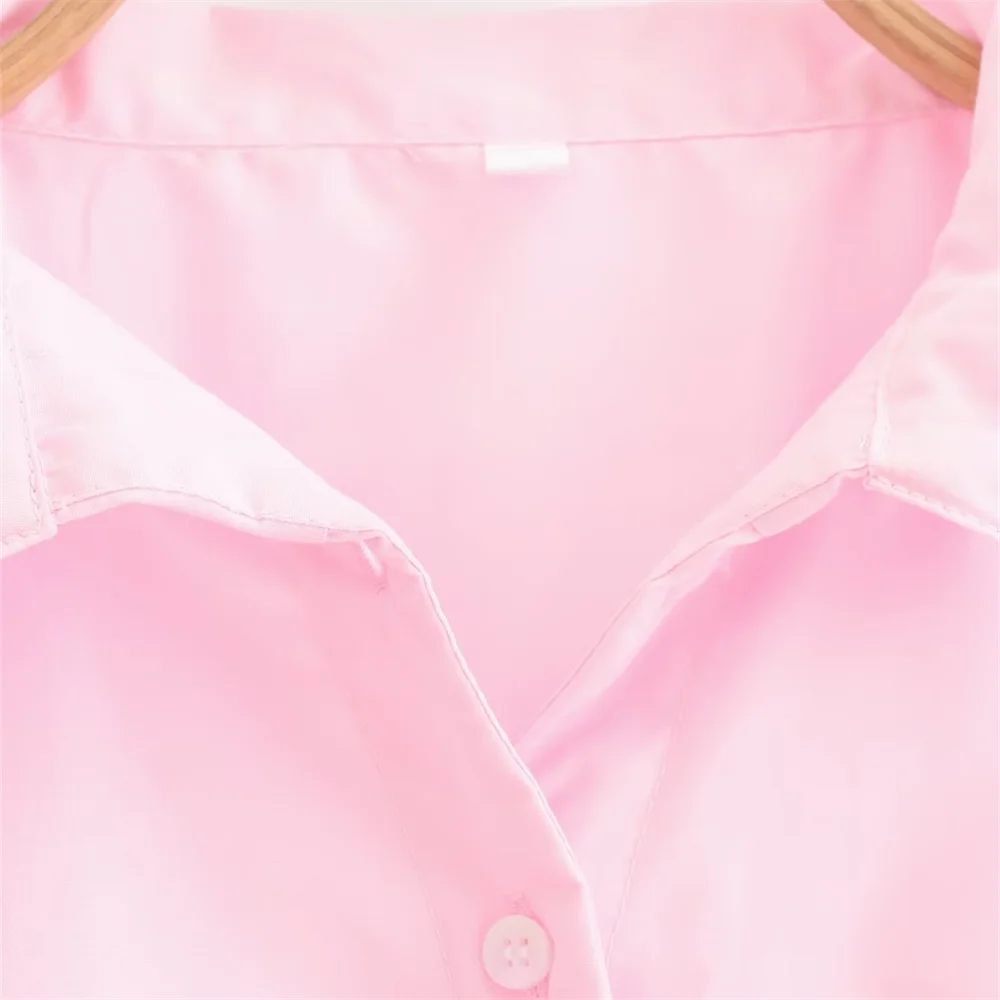 Женская модная рубашка с узлом-бабочкой