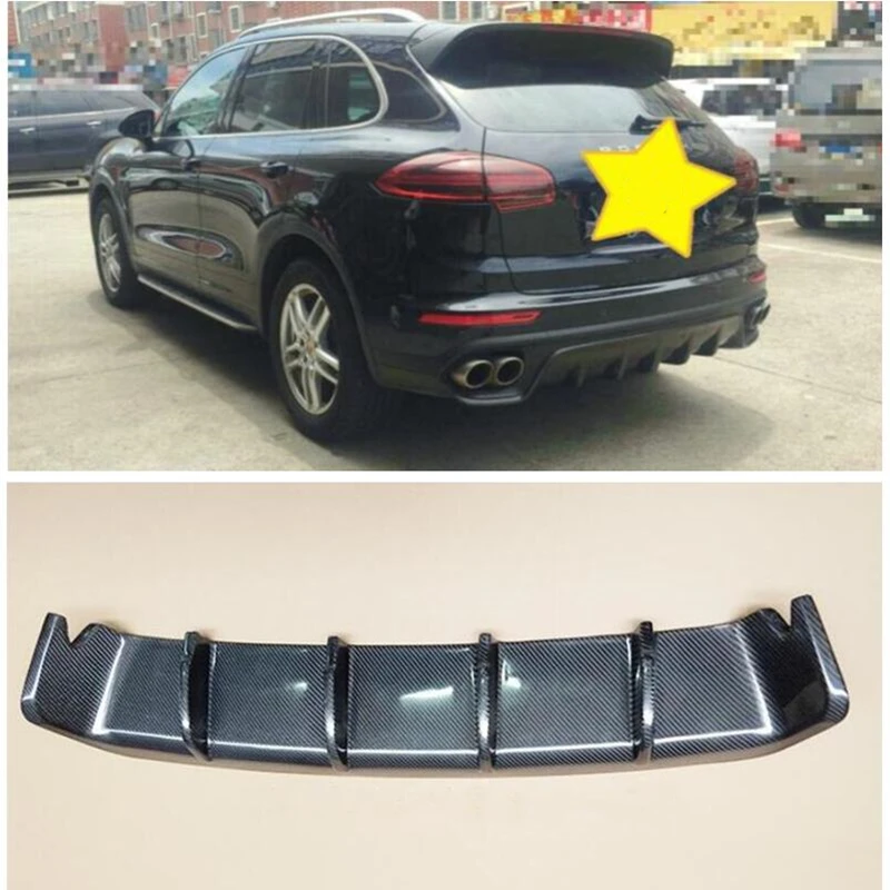 Высококачественный задний диффузор из настоящего углеродного волокна бампер