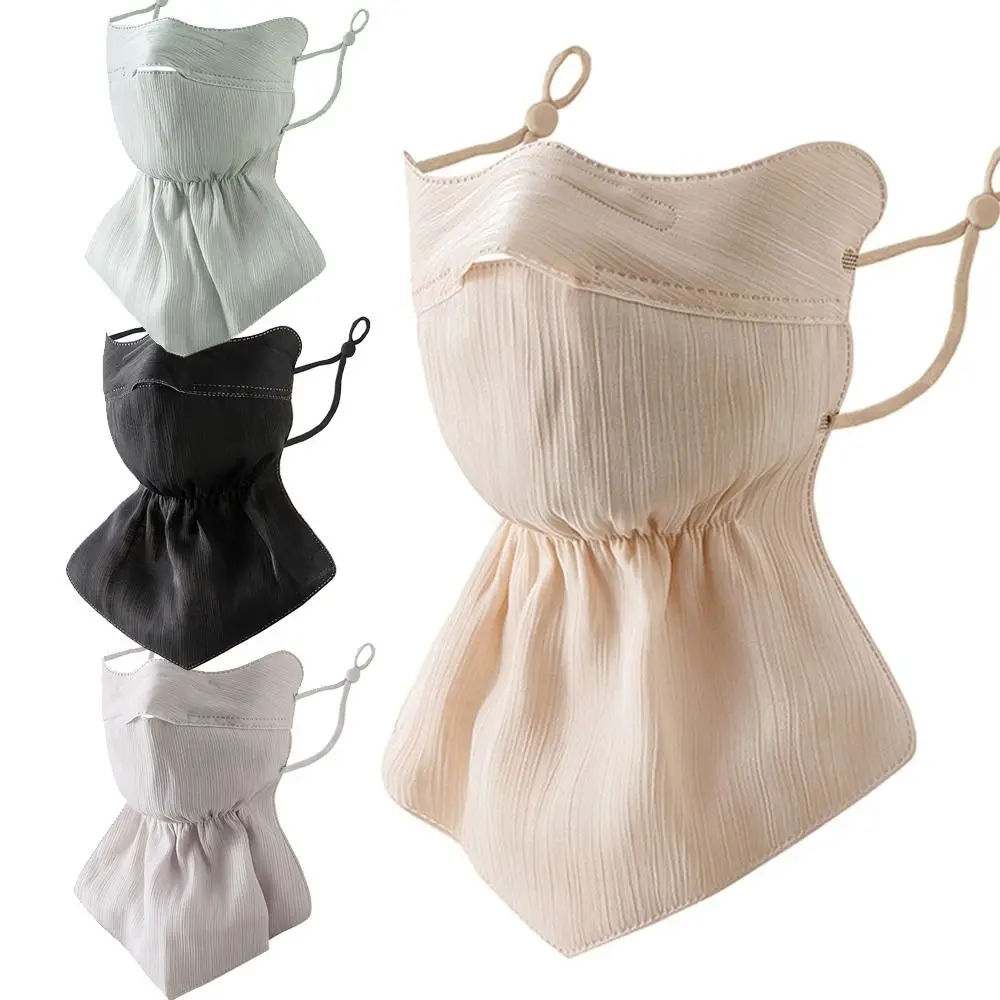 Маска из ледяного шелка чехол для лица женщин анти-УФ быстросохнущая дышащая