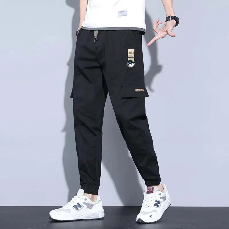 Embroidery Golf Wear for Men's Summer Sweatpants Malbon Golf Thin Pants Streetwear Loose Bib Overall Straight Pants Golf Clothes