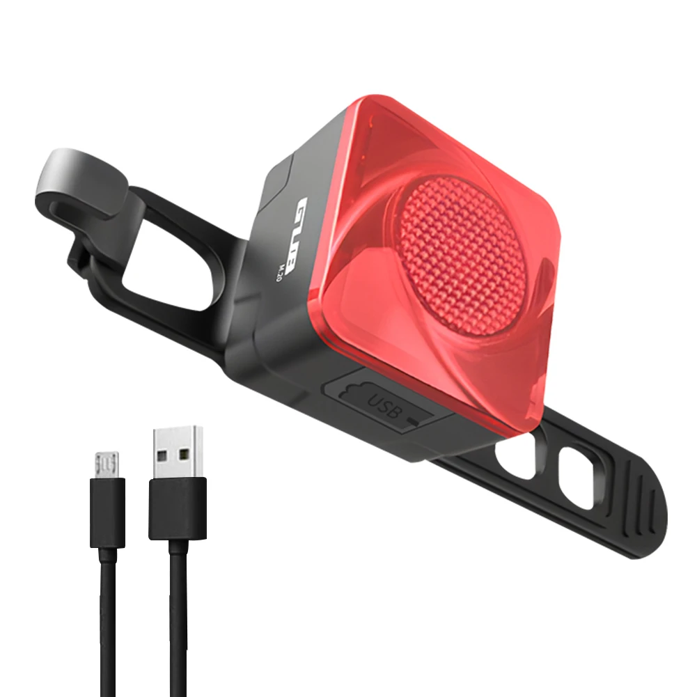 

Bicycle Headlight Taillight 6 Lighting Modes USB Rechargeable Road Mountain Bike Lamp Warning Light Cycling Accessory