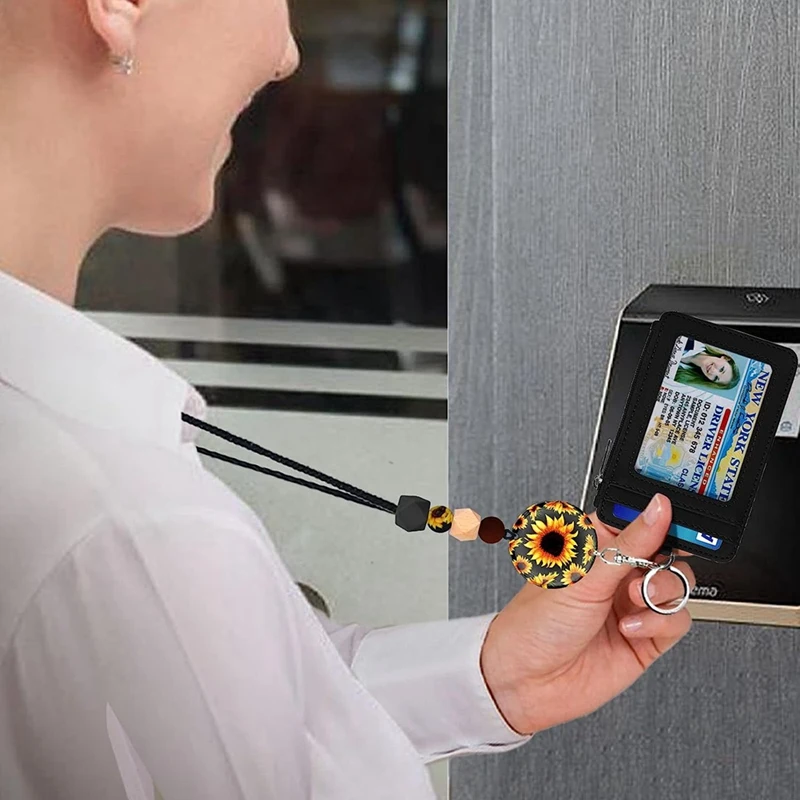 Ремешки для идентификационных бейджей и ключей милый держатель со шнурком