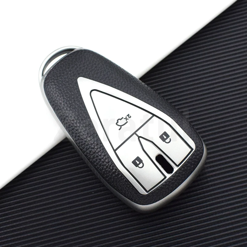 3/4/5 przycisków Skórzany pokrowiec na kluczyk samochodowy TPU do Changan CS35 PLUS CS75PLUS CS55PLUS Fob Shell Holder Protector Akcesoria