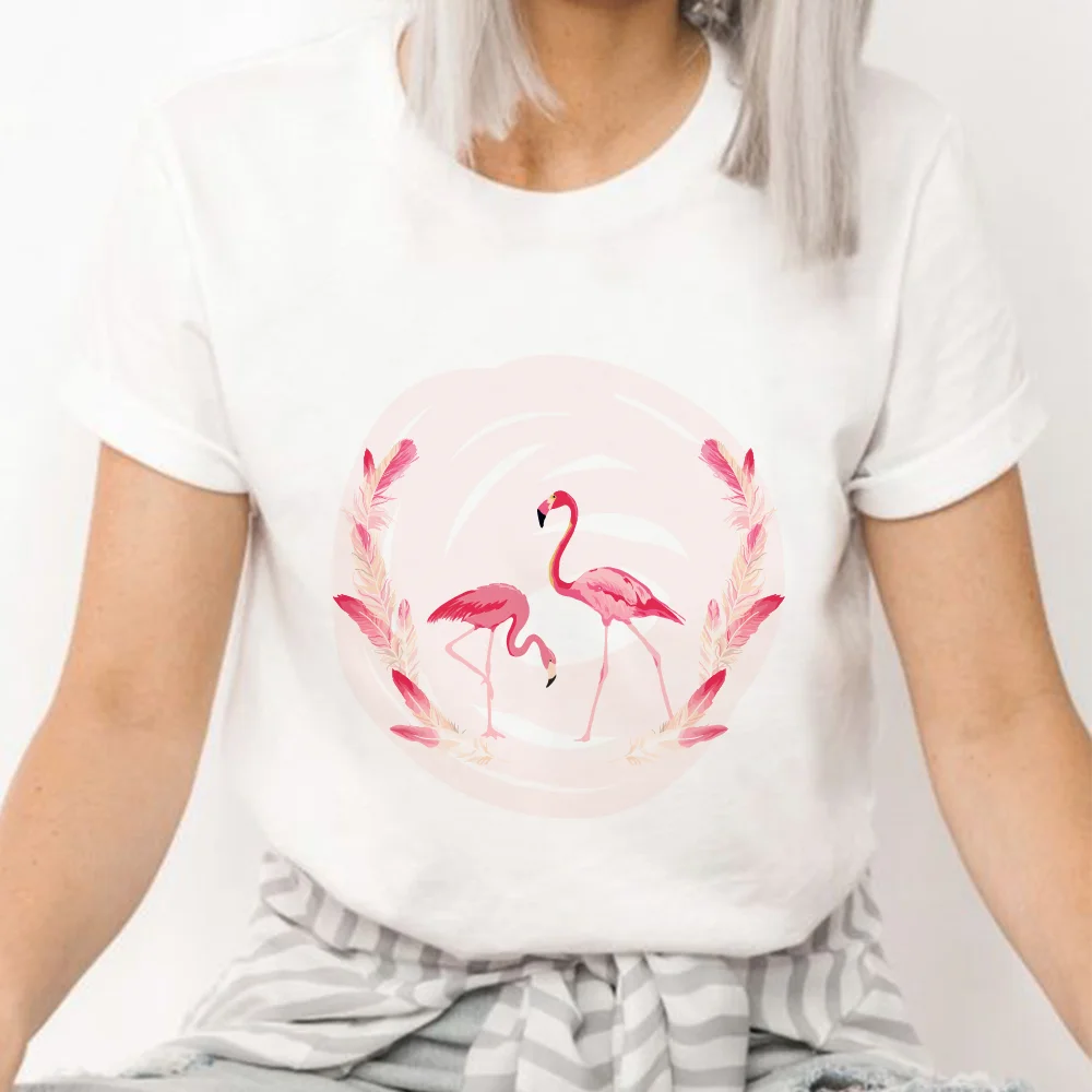 

Feather Step Women T-shirts Love Trend Style 90s Summer Graphic Print Female Stylish Unisex Heart Flower Pattern Tops Tee Shirt