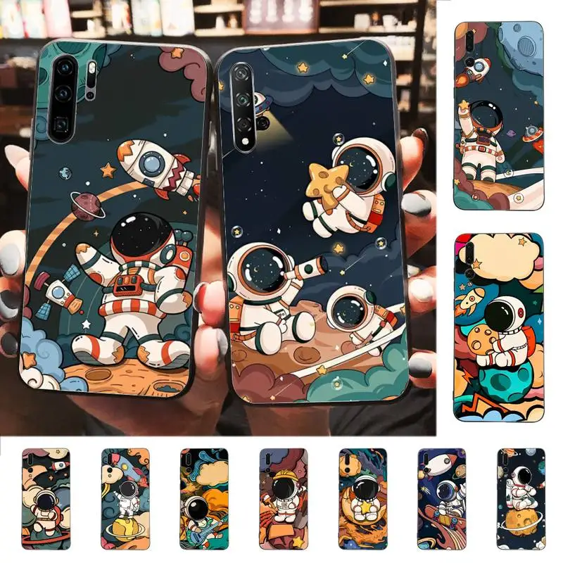 

Astronaut Phone Case for Huawei P30 40 20 10 8 9 lite pro plus Psmart2019