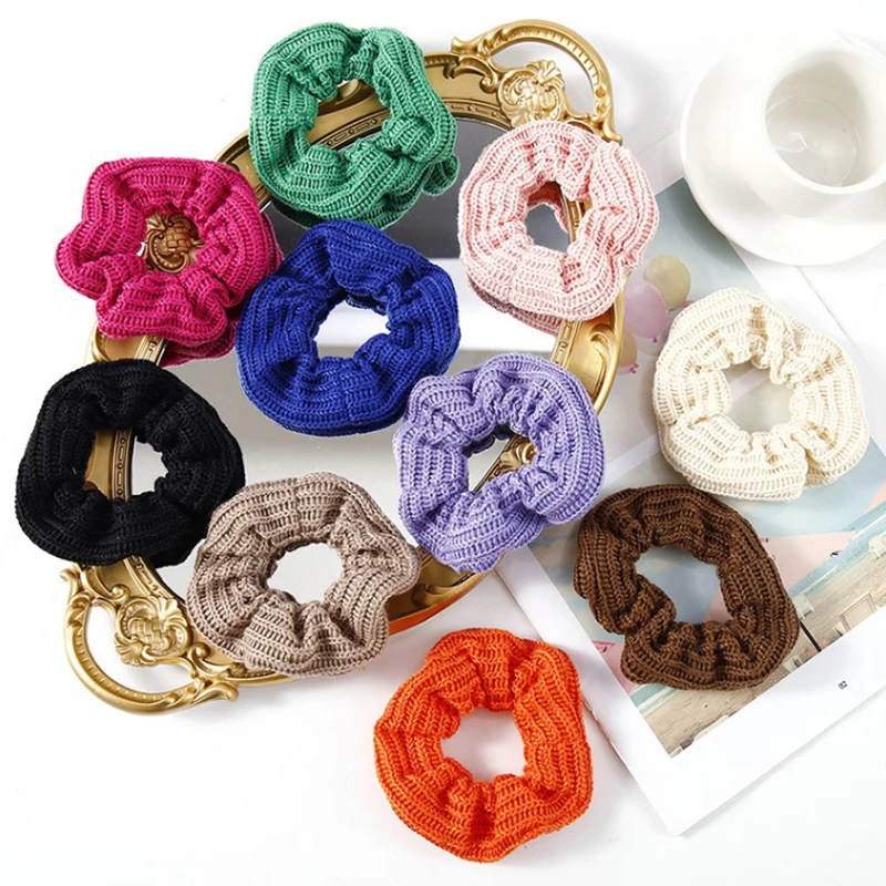 Hair Band Wild Knitted Head Rope Hair Ring Girl Hair Accessories Hair Ties Ponytail Holder