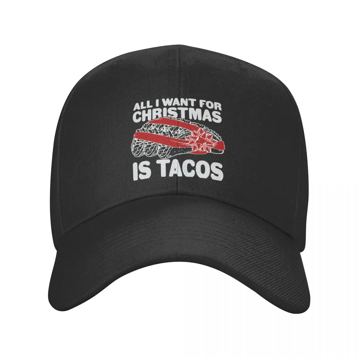 

Все, что я хочу на Рождество-это Tacos Casquette, Кепка из полиэстера, настраиваемая практичная Регулируемая Кепка, хороший подарок