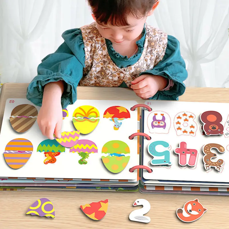 Children Busy Book Montessori For Toddler 1 2 3 Years Baby Books Animals Numbers Matching Puzzles Kids Learning Educational Toy images - 6