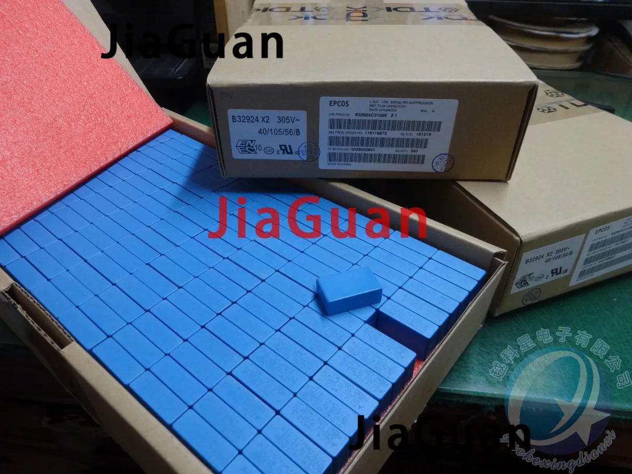 10PCS NEW EPCOS B32924C3105M 1UF 305VAC PCM27.5 film capacitor 105/305VAC p27.5mm MKP B32924 1.0UF/305VAC 105