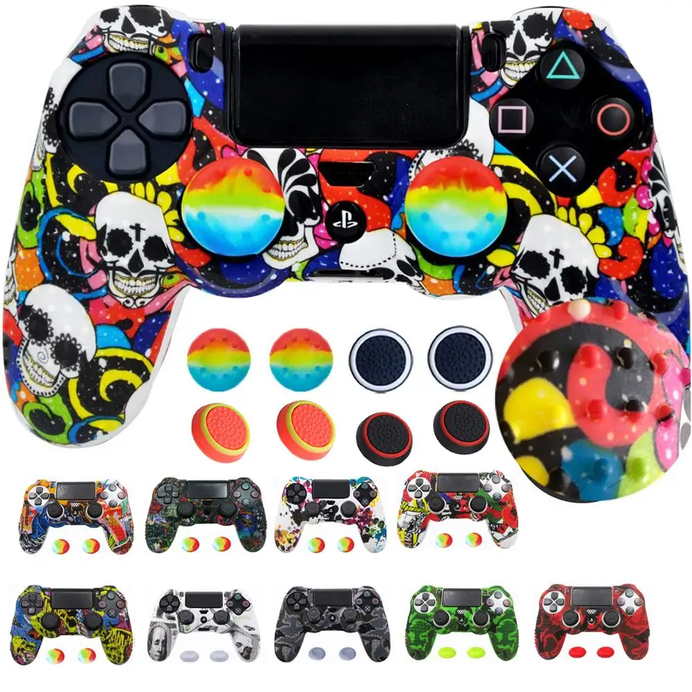 Силиконовый защитный чехол Slip для геймпада Sony PlayStation 4 PS4 контроллера Protection Pro Slim Gamepad Accessories.