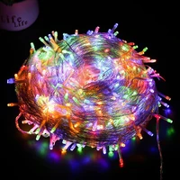 outdoor led string christmas fairy lights 8 modes 110v220v xmas garland holiday wedding party decoration 10m 20m 30m 50m 100m