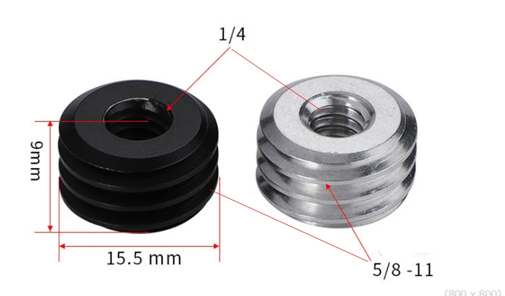 

New design Two conversion screws and nuts for laser level bracket 1/4 female to 5/8 male 1/4 "-20 to 5/8" -11
