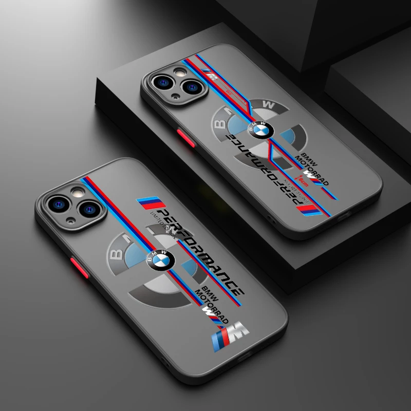 

Bmw Super Cool Phone Case For iPhone 14 13 12 mini 11 Pro Max 8 7 Plus XR XS X Frosted Translucent Funda Cover