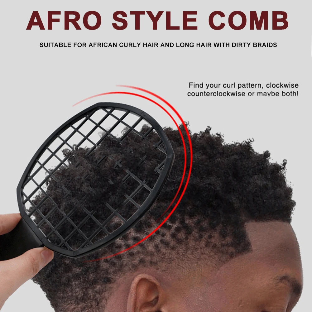 

Unisex Double Ended Twist Up Comb Professional Curly Hair Dirty Braid Comb Perm Style Comb Twisted Hair Styling Tools