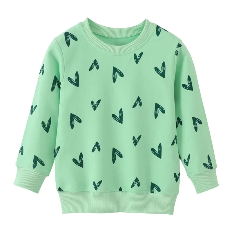 

Jumping Meters Hot Selling Children's Clothing Autumn Spring Boys Girls Sweatshirts Long Sleeve Cotton O-neck Baby Sport Shirts