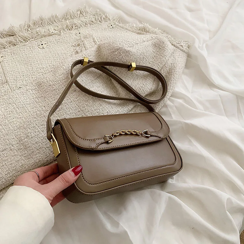 

Retro Texture Small Bag Women's Bag 2022 Spring New Trendy All-match Shoulder Bag Fashion Niche Messenger Bag Small Square Bag