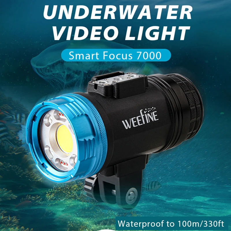HYDRONE OUTDOOR WEEFINE WF081 Smart Focus 7000 люмен видеосвет для подводной фотографии