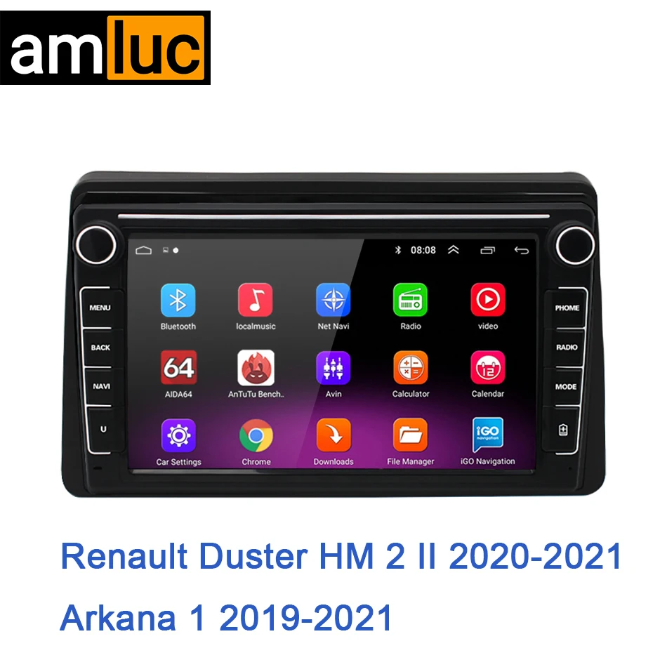 

For Renault Duster HM 2 2020 2021 Arkana 2019-2021 2 din Android Car Radio Auto Wireless Carplay 4G Multimedia GPS autoradio DVD