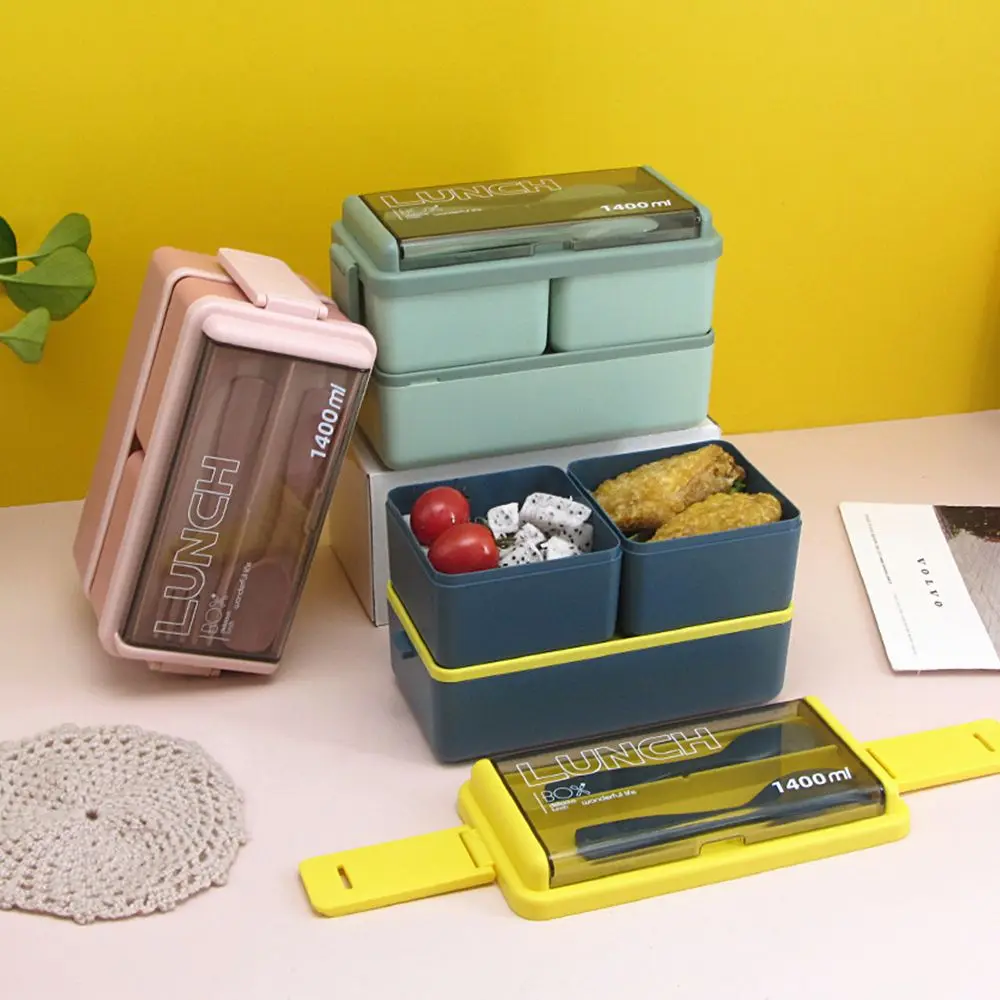 

Portable Dinnerware Picnic Large-capacity Food Storage Container Tableware Lunch Boxes Spoons Chopsticks