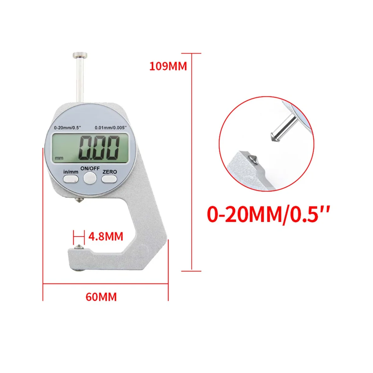 Измеритель толщины с цифровым дисплеем электронные инструменты для измерения