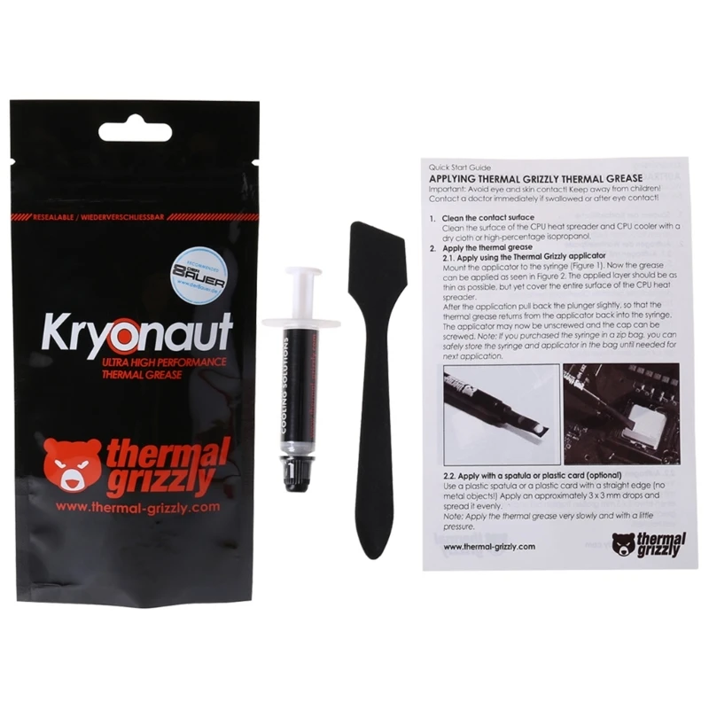 

1g Thermal Paste Cooler Kryonaut- 12.5W/m. Conductive Heatsink Gypsum Cooler