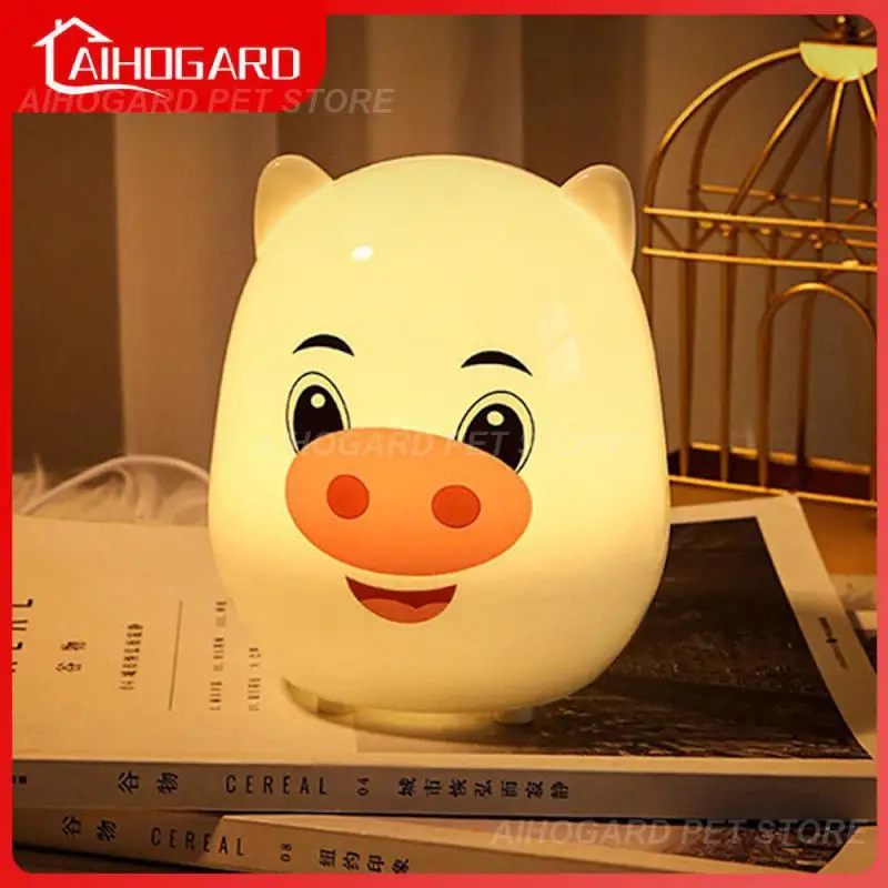 

Eye Protection Gift Little Pig Light Cartoon Creative Energy-saving Intelligent Night Light Table Lamp Desktop Desk Light