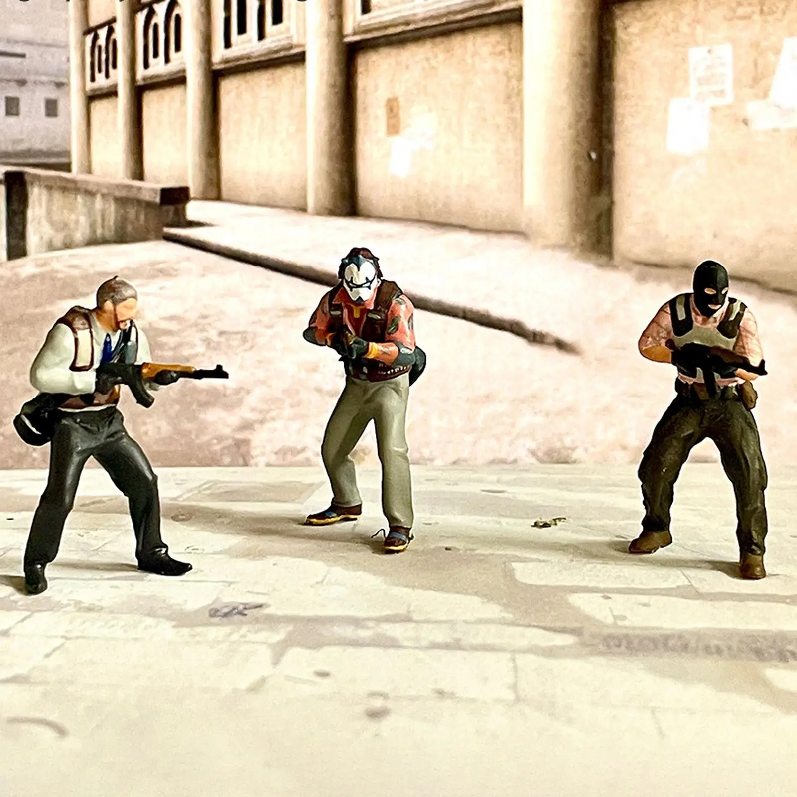 3 шт. масштаб 1/64 фигурки Диона уличные люди мужские полимерные ручная роспись