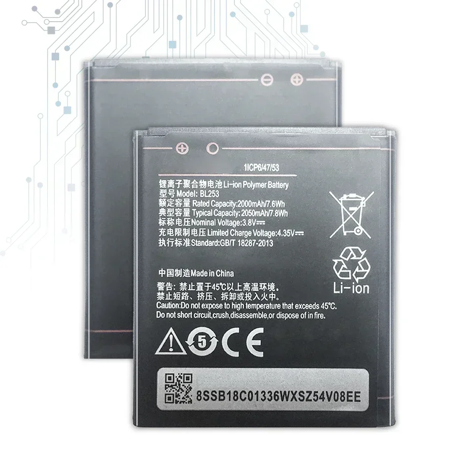 Аккумулятор BL268 BL253 BL255 для Lenovo ZUK Z2 Z2131 Z1/A2010 A2580 A2860/Vibe A 4 0 дюйма A1000 A1000m Bateria