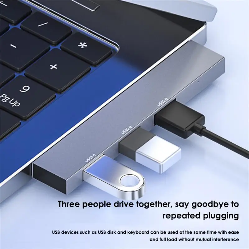 

Универсальный компактный Usb-концентратор Plug And Play, высокоскоростная док-станция Usb2.0/usb3.0, аксессуары для телефона, док-станция 3 в 1