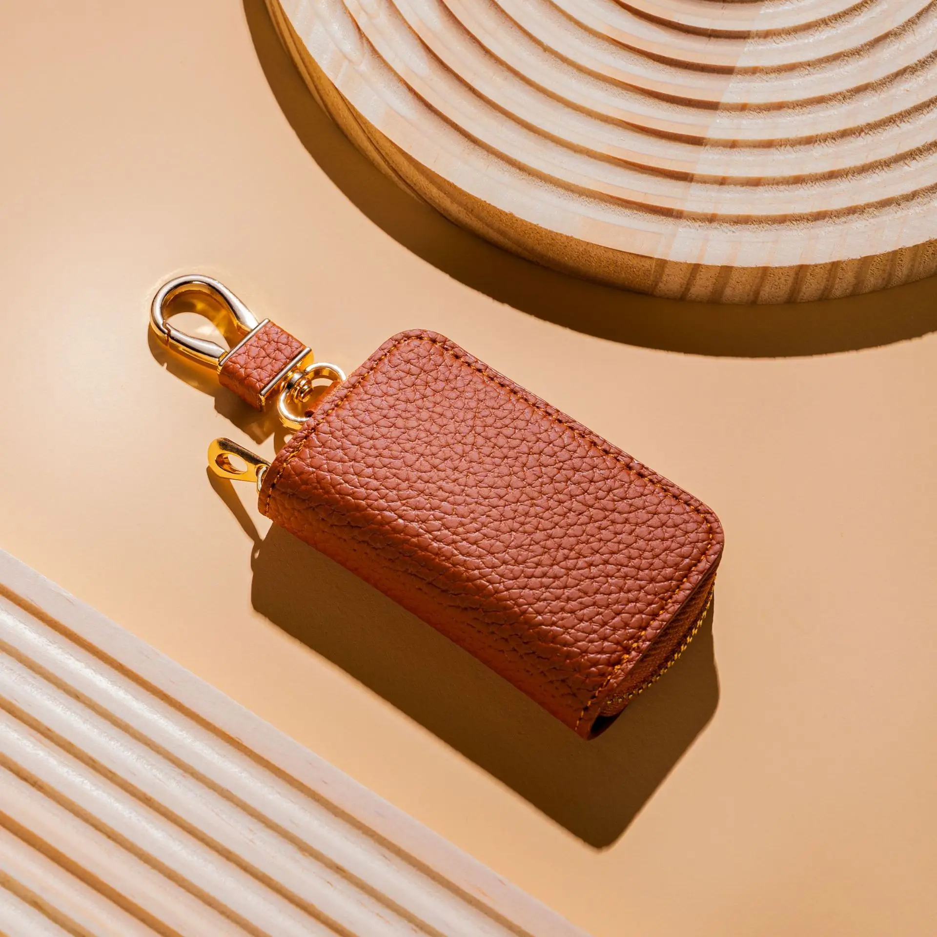 Кожаный Универсальный Чехол Для Ключей Автомобиля Автомобильный Брелок С